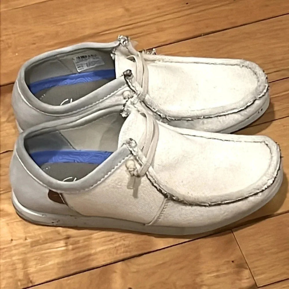 Clarks Men's Shacrelite Ivory Combi Casual Shoe Size 11 - Picture 1 of 7